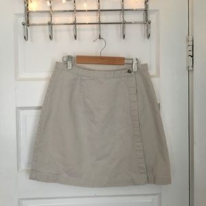 Tan Eddie Bauer Wrap Skirt